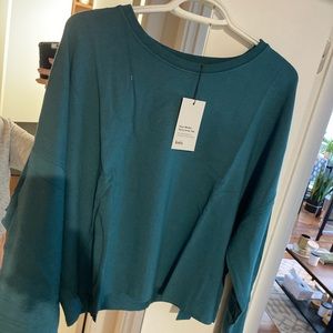 Knix Modal Terry Crew Top in Pacifica- XXL